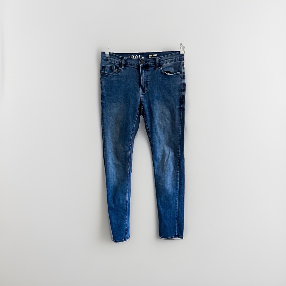 The Rail Skinny Jeans Men's Size 30 Blue Medium Wash Stretch Denim 5-Pocket